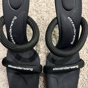 Alexander Wang Black Julie Nylon heels